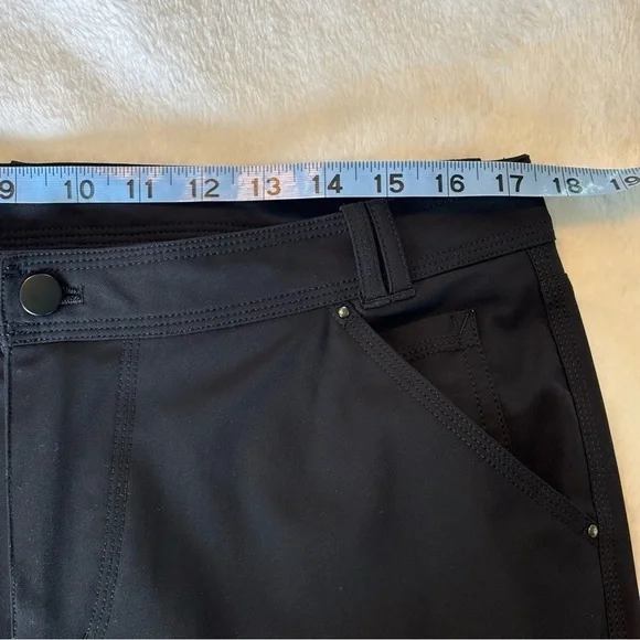 Lululemon Day Trip Reflective 5 Pocket Boyfriend Pants Warpstreme Black 35”x28” - Picture 7 of 8
